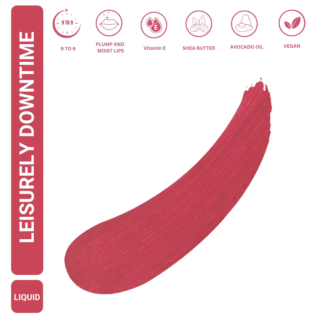 Chill Out in Comfort: ISSH Leisurely Downtime Liquid Lipstick (4.5 g)